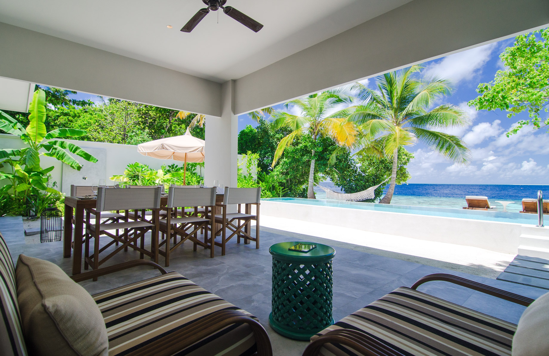 Amilla Fushi Resort and Residences – Baa Atoll, Maldives – Beach Villa Pool Deck