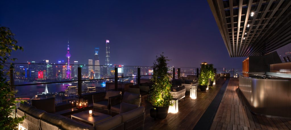 Bvlgari Hotel Shanghai - Shanghai, China - La Terrazza Night View