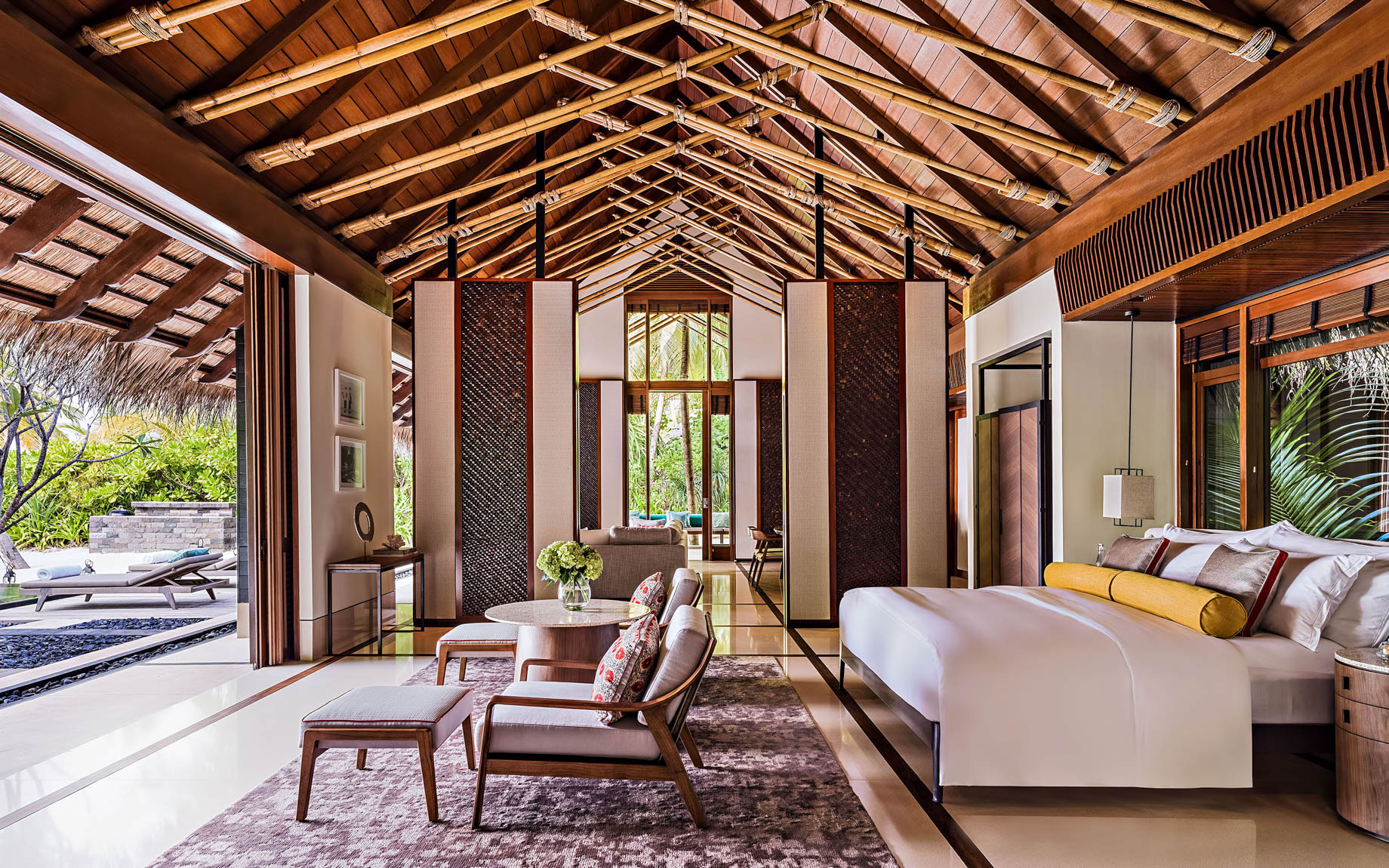 One&Only Reethi Rah Resort – North Male Atoll, Maldives – Grand Beach Villa Master Bedroom