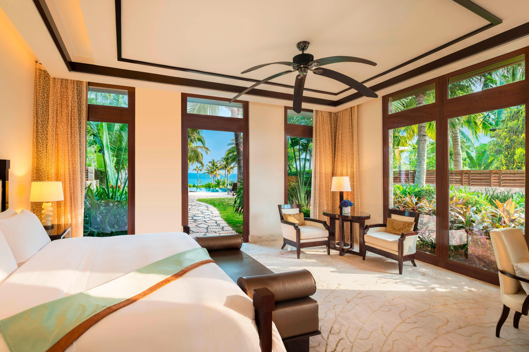 The St. Regis Sanya Yalong Bay Resort – Hainan, China – Seaside One Bedroom Villa Bedroom