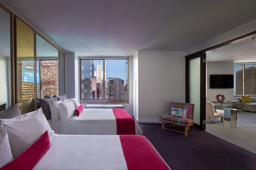 W New York Times Square Hotel - New York, NY, USA - Wow Suite Double Bedroom