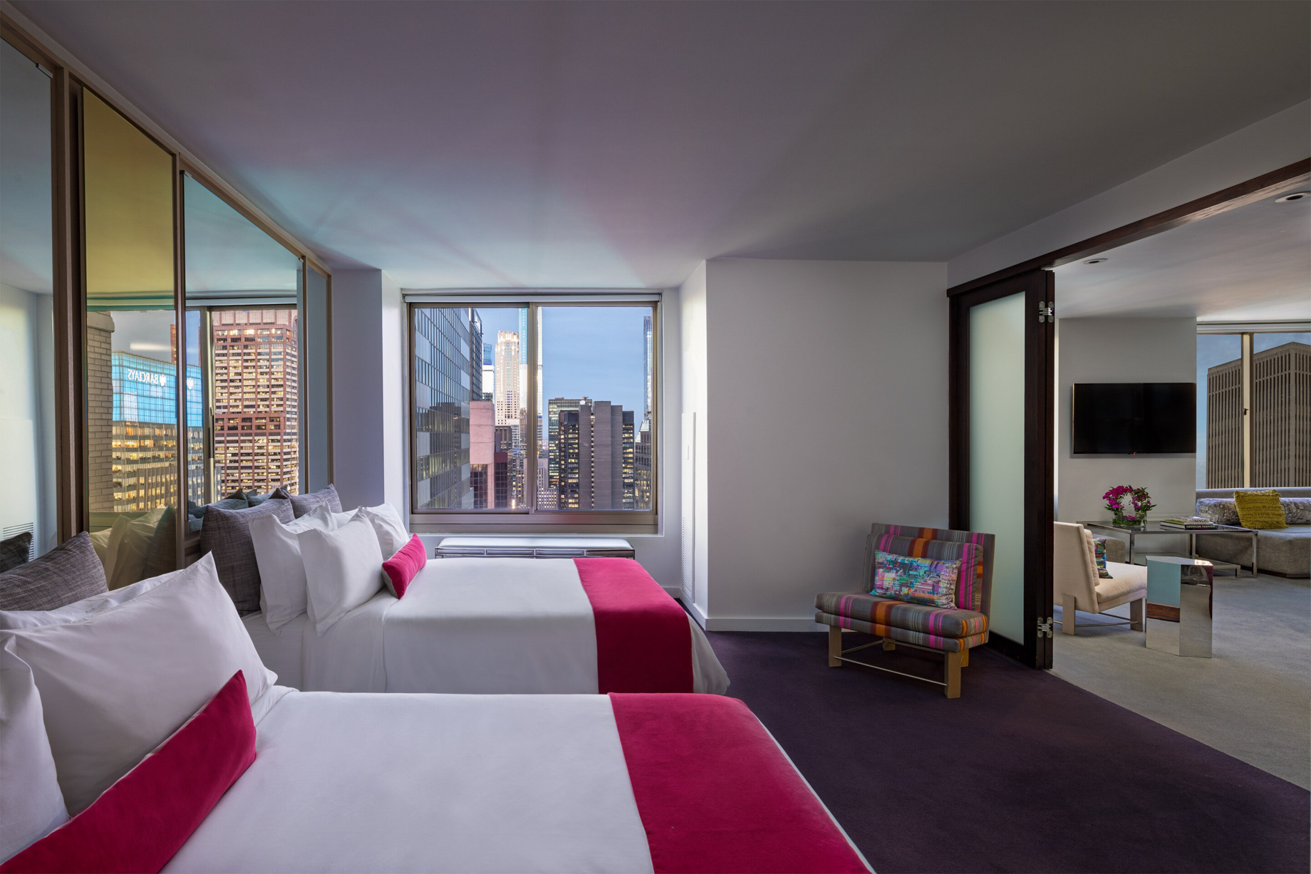 W New York Times Square Hotel – New York, NY, USA – Wow Suite Double Bedroom