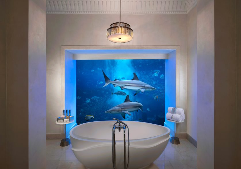 Atlantis The Palm Resort - Crescent Rd, Dubai, UAE - Underwater Suite Bathroom