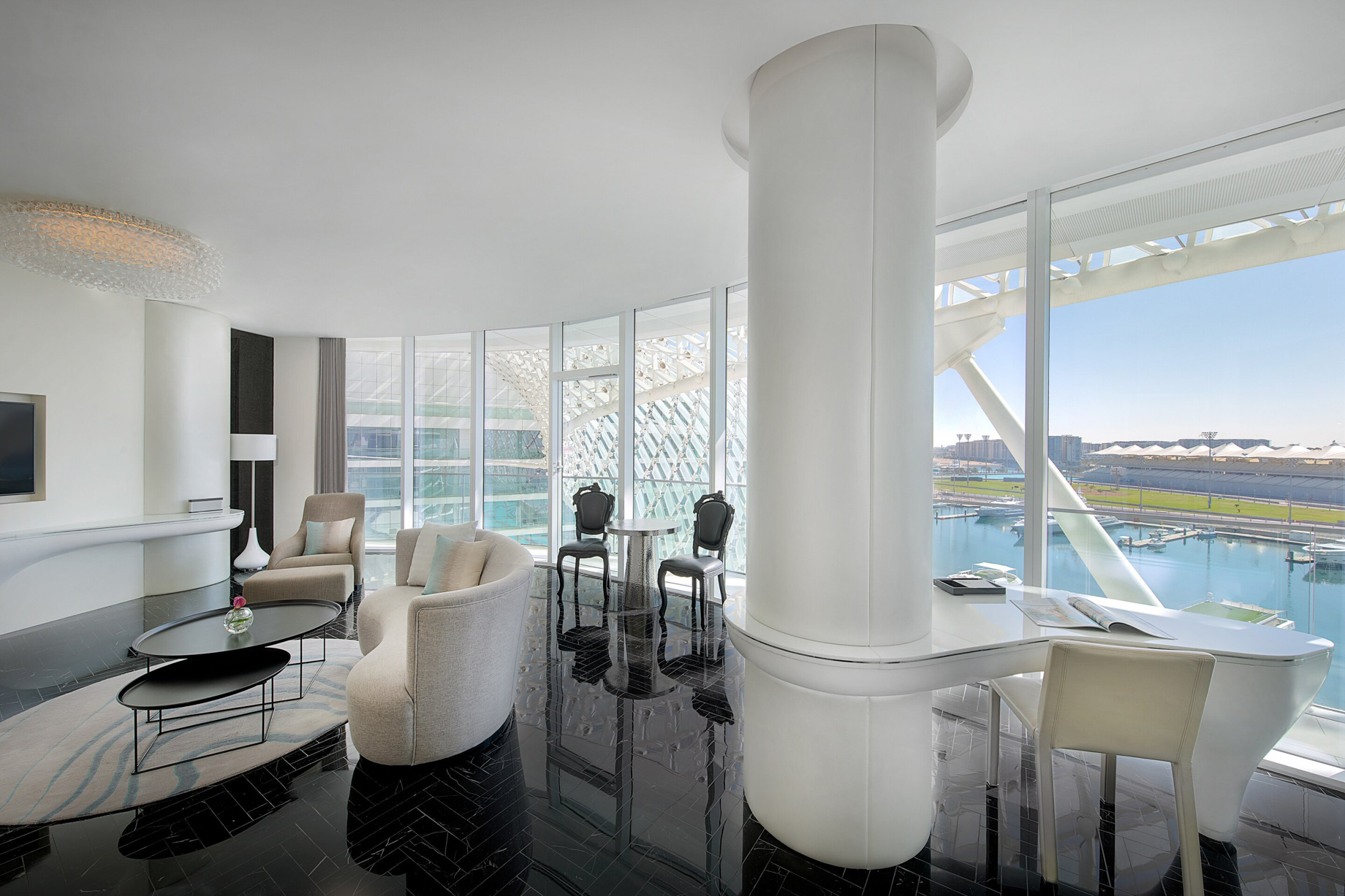 W Abu Dhabi Yas Island Hotel – Abu Dhabi, UAE – Fabulous Suite Living Room