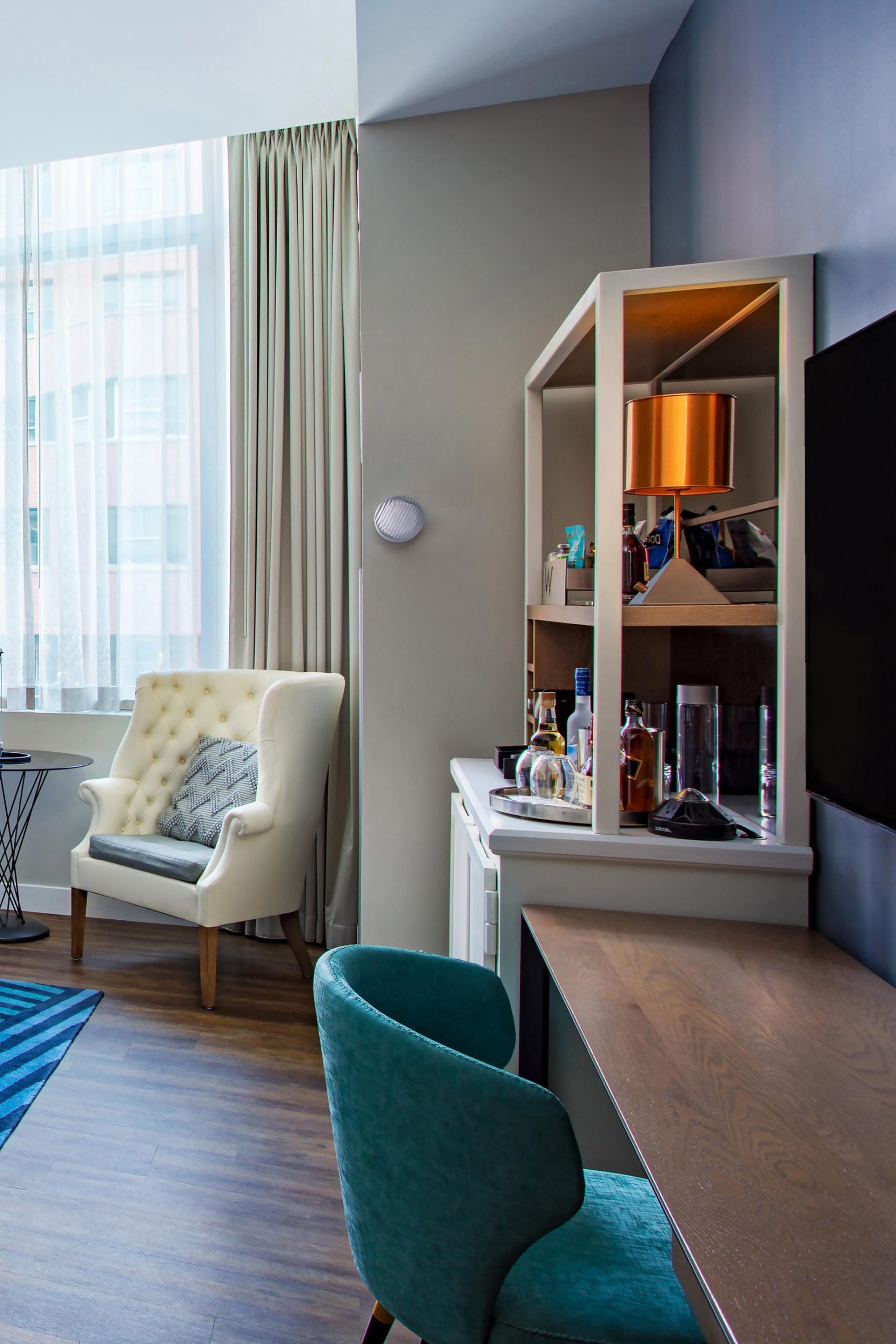 W Boston Hotel - Boston, MA, USA - Fabulous Guest Room Interior Amenities