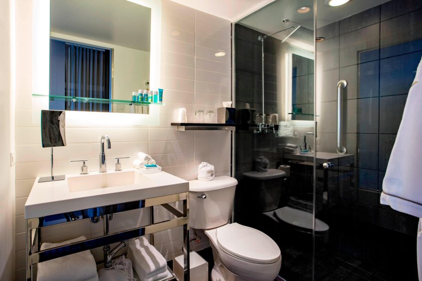 W Chicago Lakeshore Hotel - Chicago, IL, USA - Wonderful Accessible Guest Bathroom