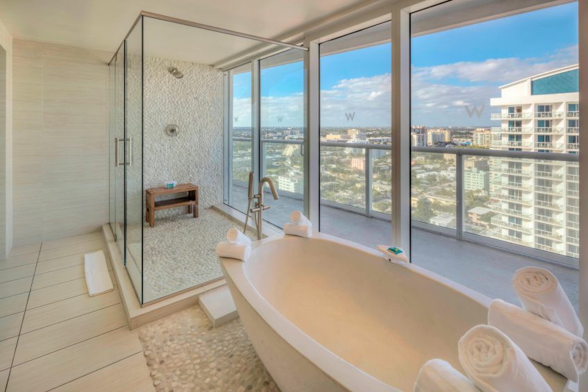 W Fort Lauderdale Hotel - Fort Lauderdale, FL, USA - Wow Suite Bathroom