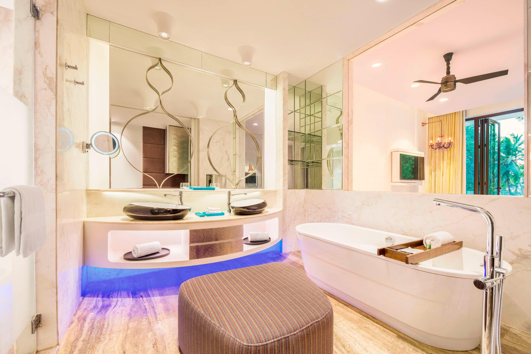 W Goa Vagator Beach Resort – Goa, India – Spectacular Room Bathroom Tub