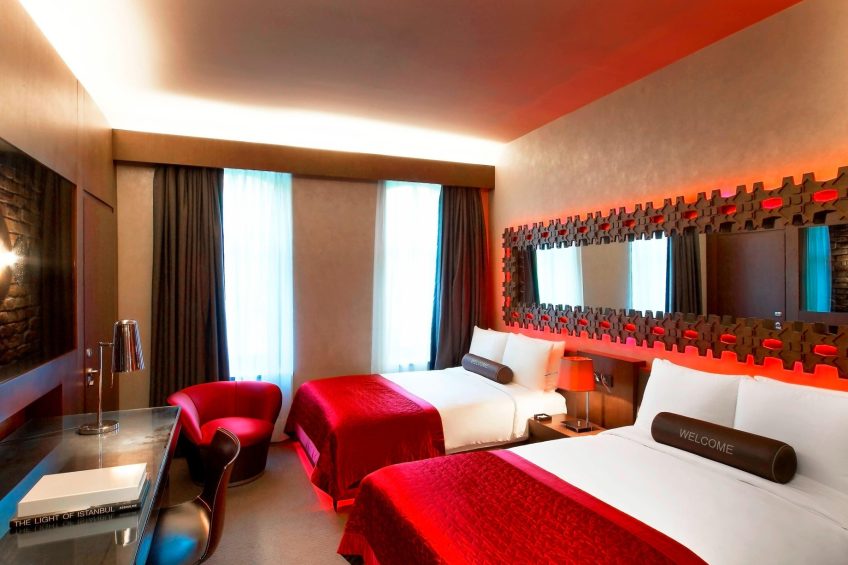 W Istanbul Hotel - Istanbul, Turkey - Wonderful Room Twin Bed