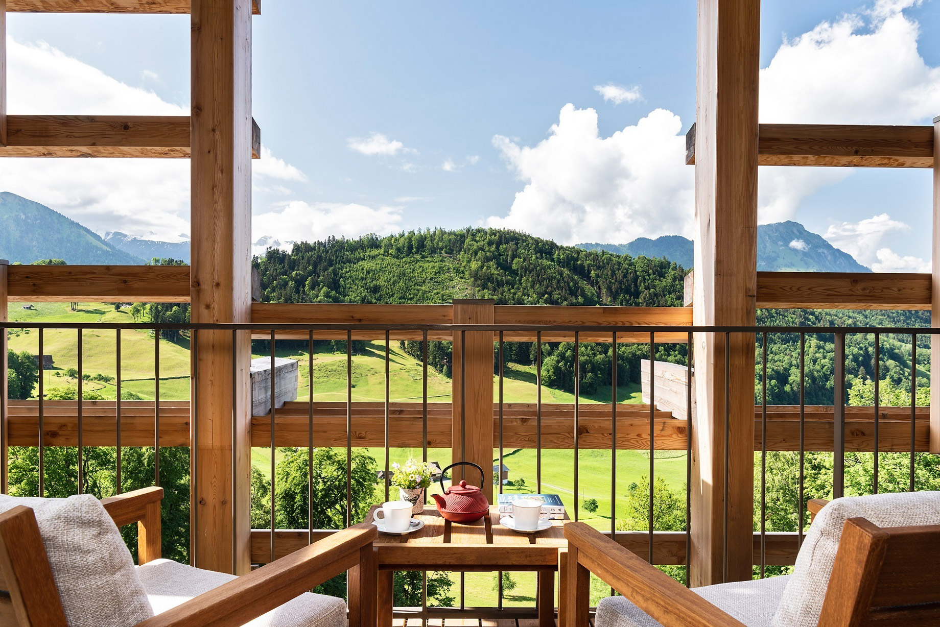 Waldhotel – Burgenstock Hotels & Resort – Obburgen, Switzerland – Deluxe Room Deck