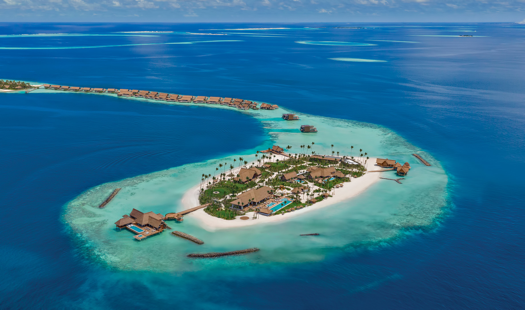 Waldorf Astoria Maldives Ithaafushi Resort – Ithaafushi Island, Maldives – Resort Private Island Aerial