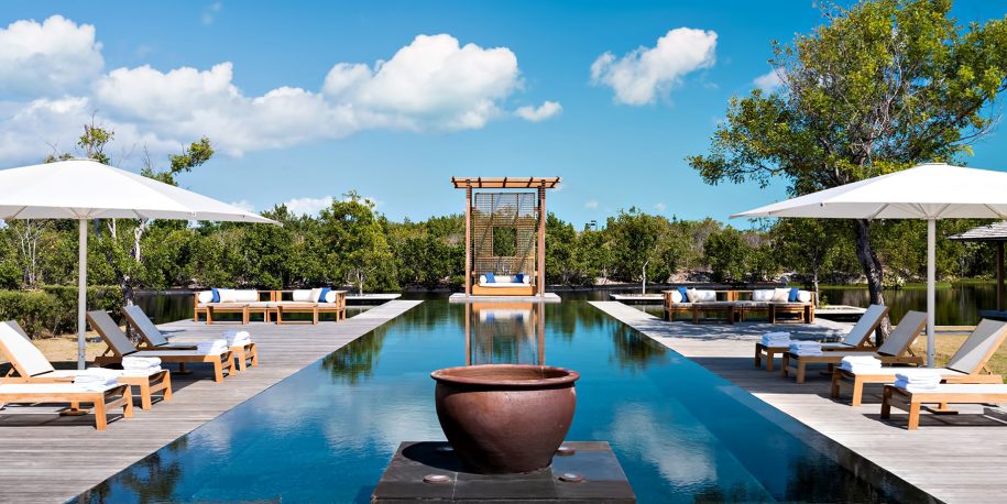 Amanyara Resort - Providenciales, Turks and Caicos Islands - 4 Bedroom Tranquility Villa Infinity Pool Deck