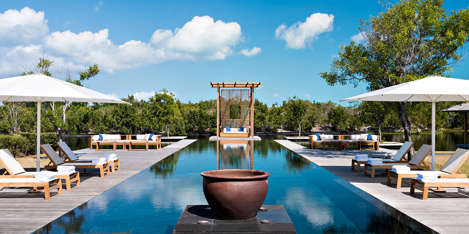 Amanyara Resort - Providenciales, Turks and Caicos Islands - 4 Bedroom Tranquility Villa Infinity Pool Deck