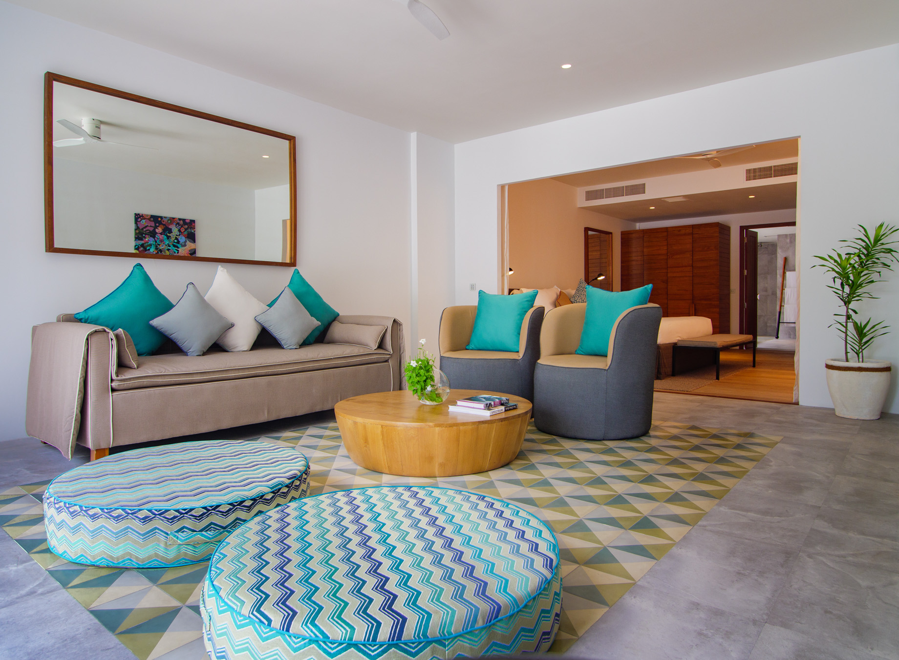 Amilla Fushi Resort and Residences – Baa Atoll, Maldives – Beach Villa Living Area