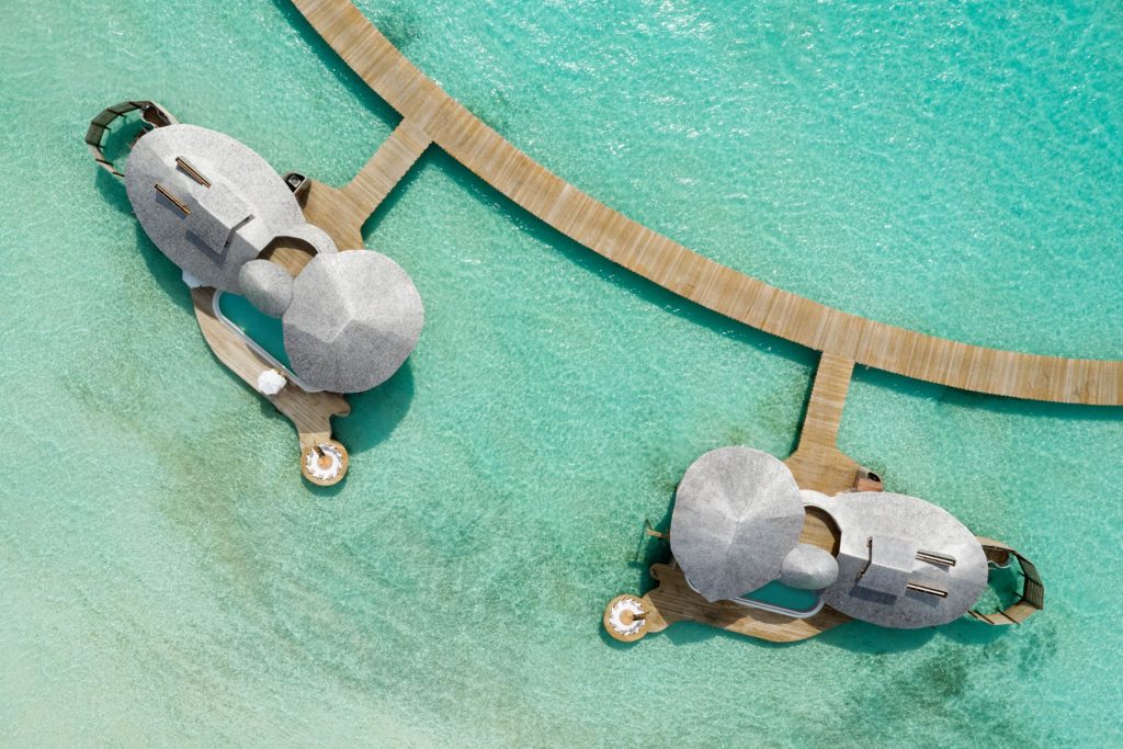Soneva Jani Resort - Noonu Atoll, Medhufaru, Maldives - 2 Bedroom Water Retreat Overhead Aerial
