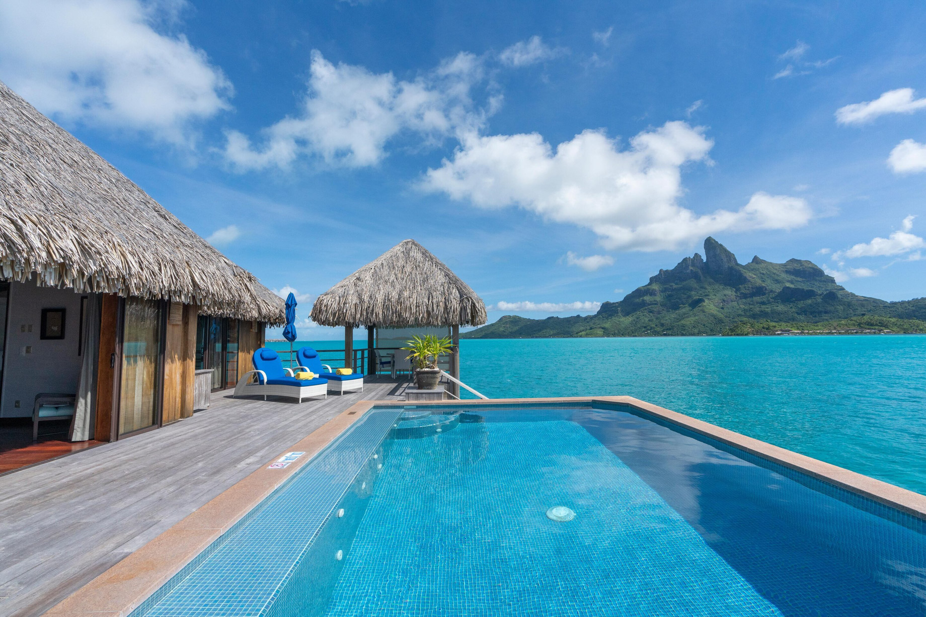 The St. Regis Bora Bora Resort – Bora Bora, French Polynesia – Two Bedrooms Overwater Royal Suite Villa View Swimming Pool