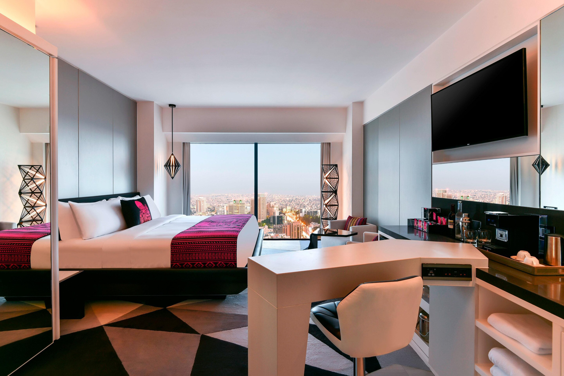 W Amman Hotel – Amman, Jordan – Spectacular City View Room King