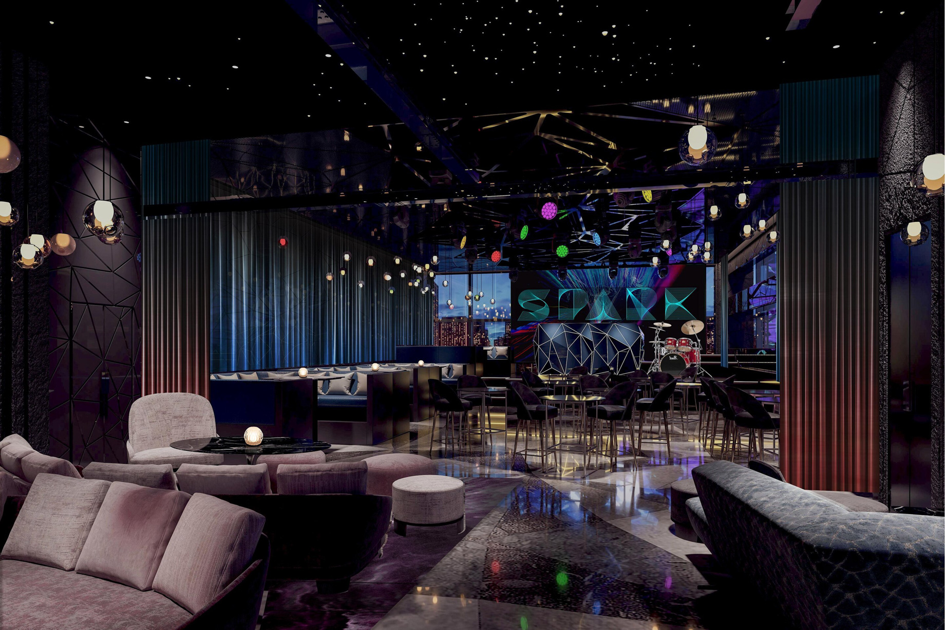 W Chengdu Hotel - Chengdu, China - Spark Rooftop Bar