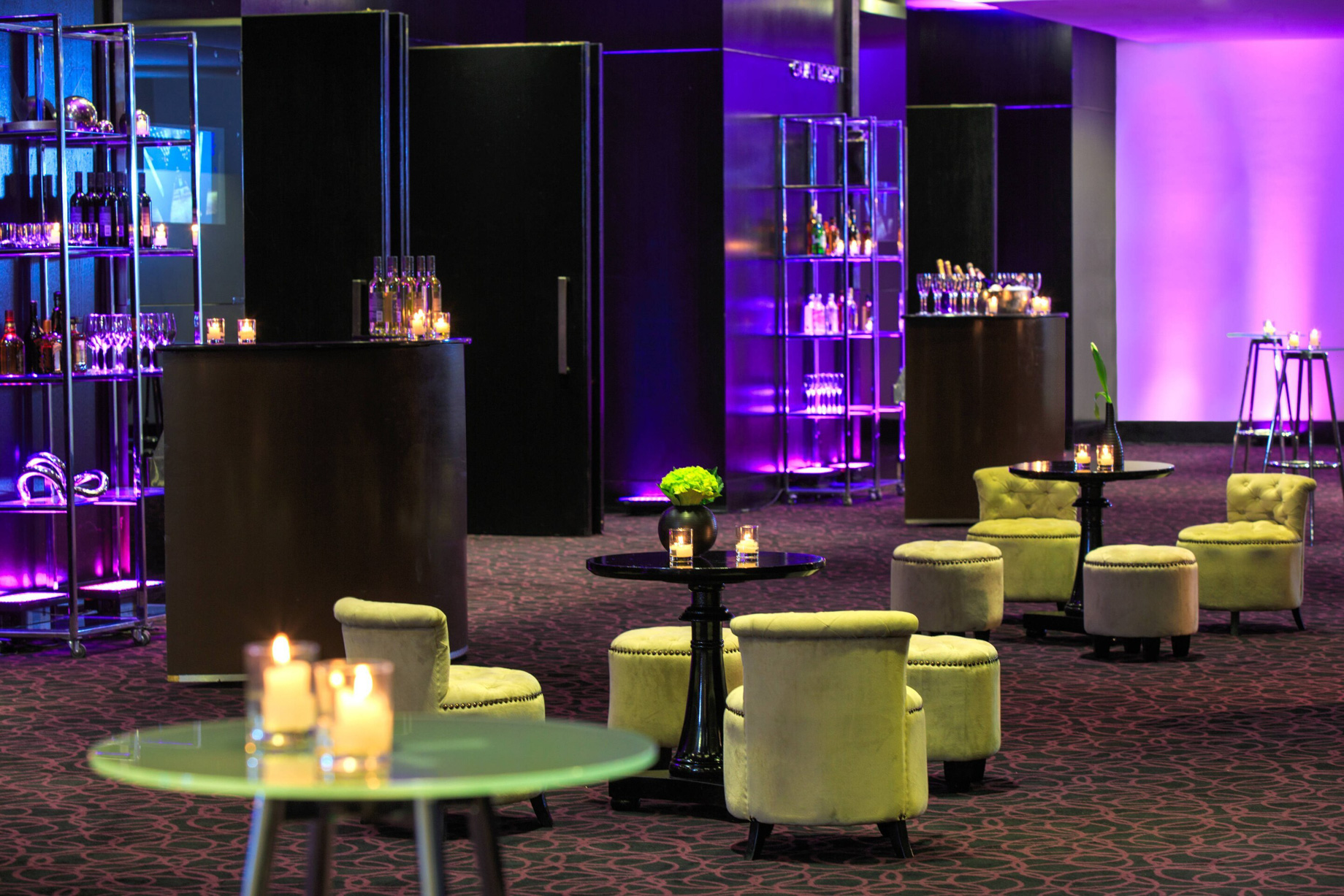 W Santiago Hotel – Santiago, Chile – Great Room Pre Function Cocktail Set Up