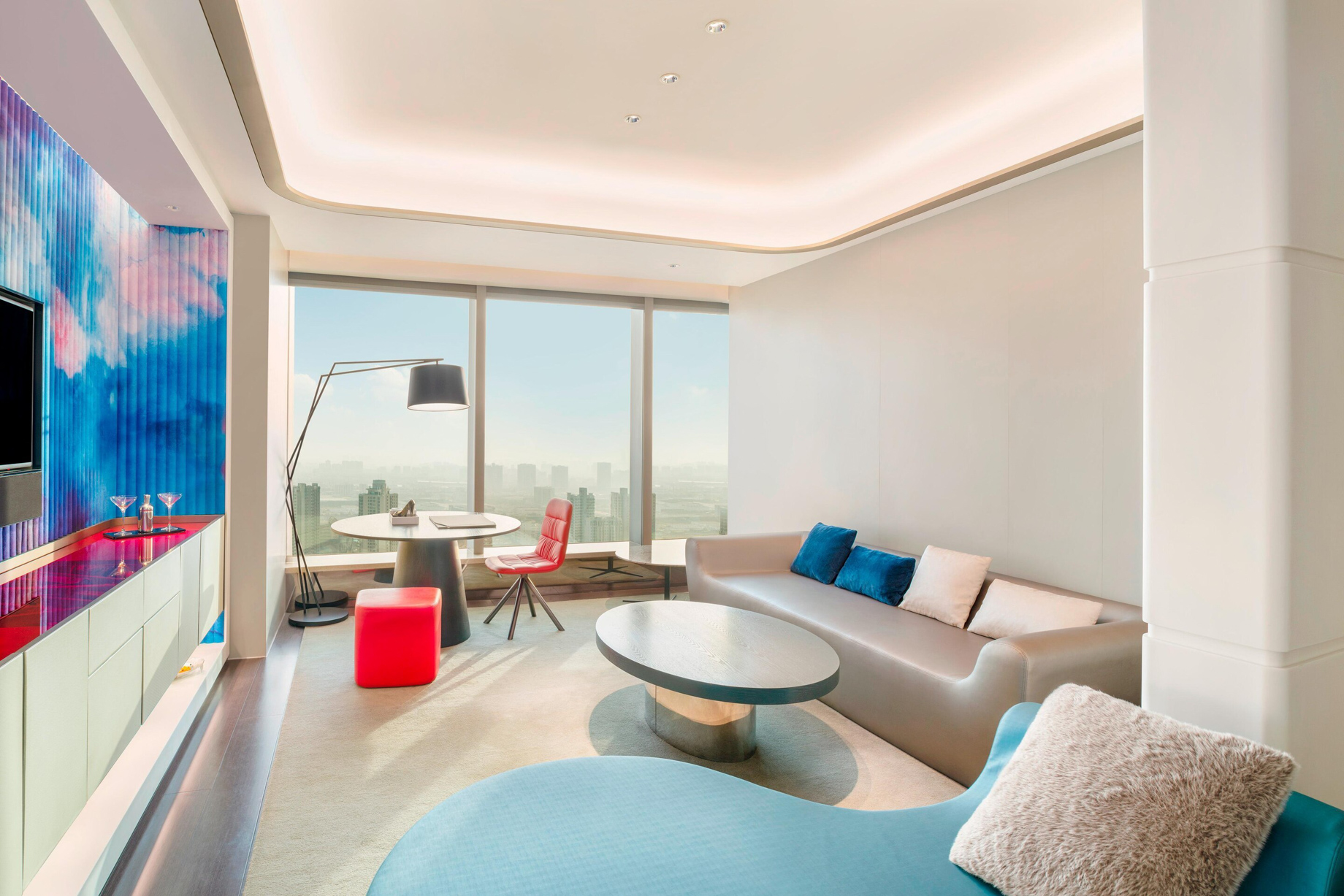 W Suzhou Hotel – Suzhou, China – Studio Suite Living Room