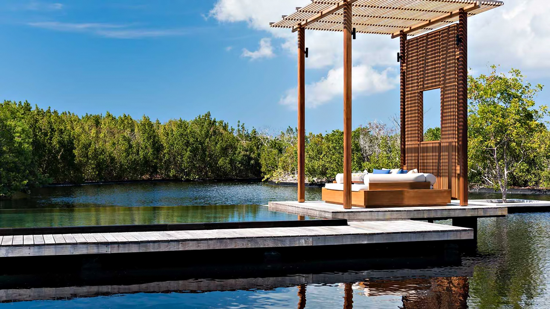 Amanyara Resort – Providenciales, Turks and Caicos Islands – 4 Bedroom Tranquility Villa Infinity Pool Lounge