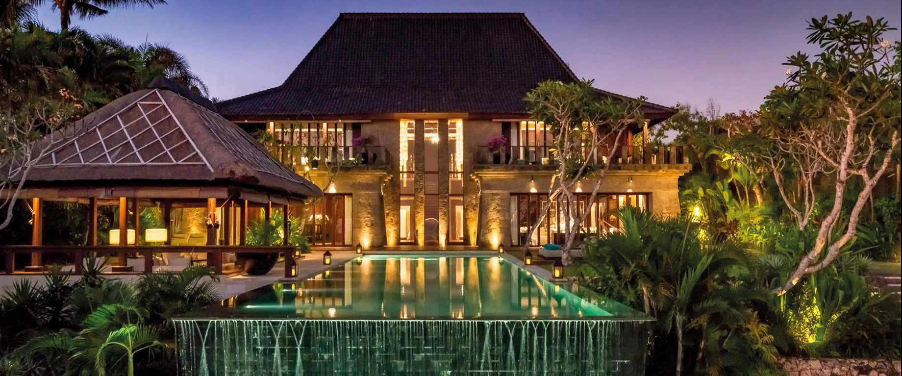 Bvlgari Resort Bali – Uluwatu, Bali, Indonesia – The Bvlgari Villa Exterior Pool Deck Night