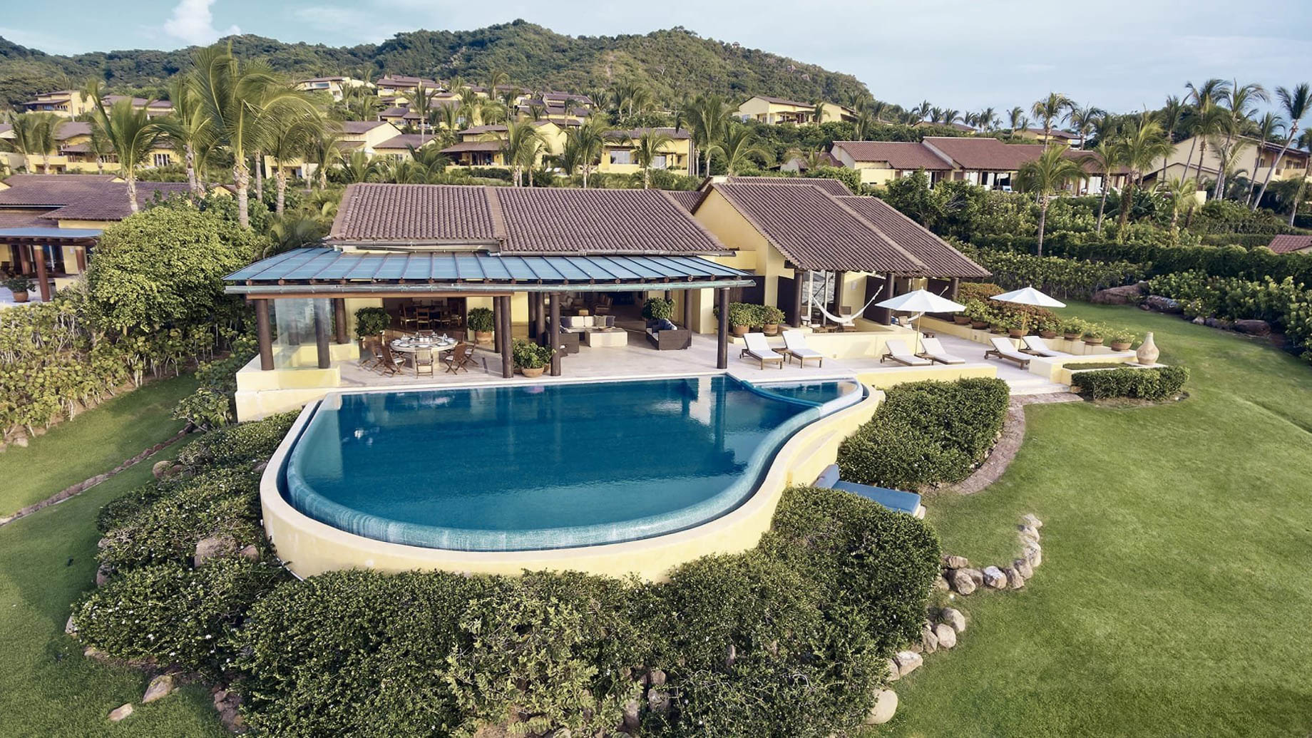 Four Seasons Resort Punta Mita – Nayarit, Mexico – Cielo Oceanfront Villa Aerial View