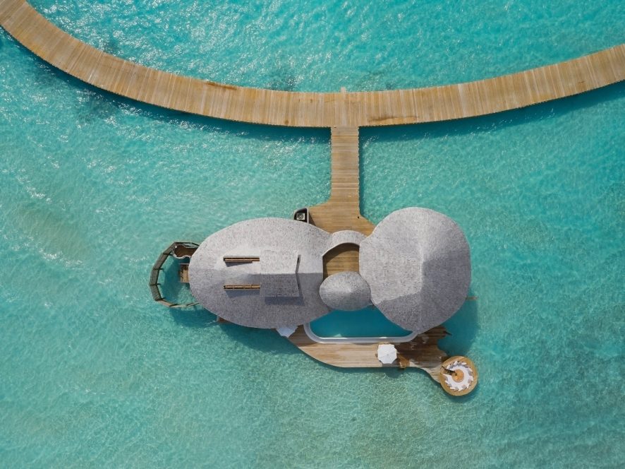Soneva Jani Resort - Noonu Atoll, Medhufaru, Maldives - 2 Bedroom Water Retreat Overhead Aerial