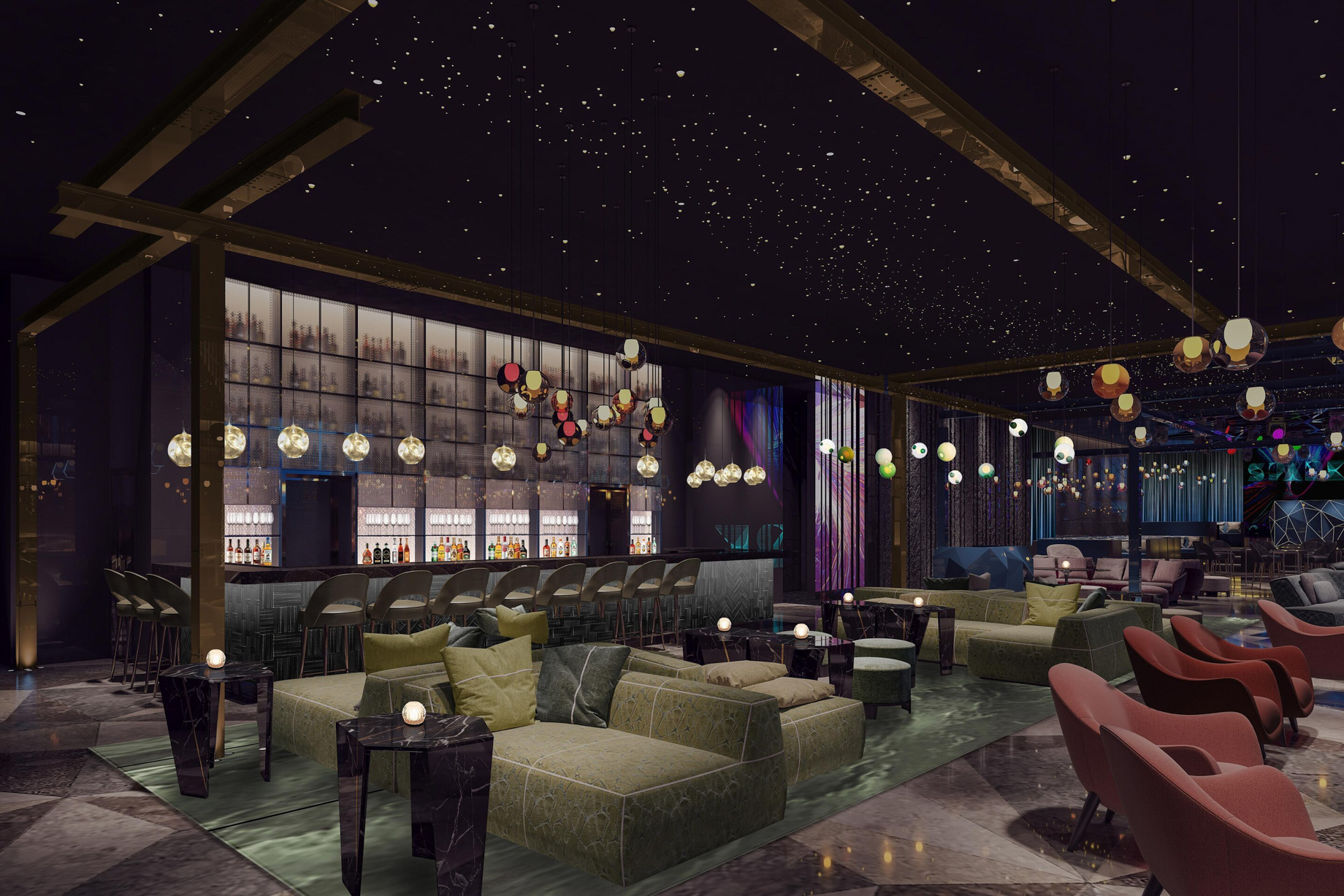 W Chengdu Hotel – Chengdu, China – Spark Dining Area