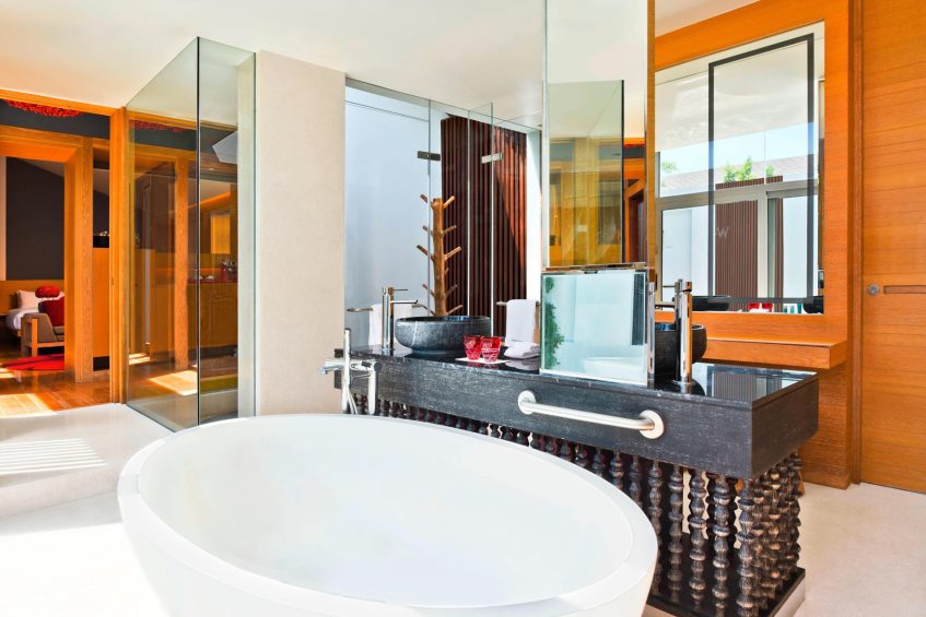 W Koh Samui Resort - Thailand - Villa Bathroom with Separate Tub and Shower
