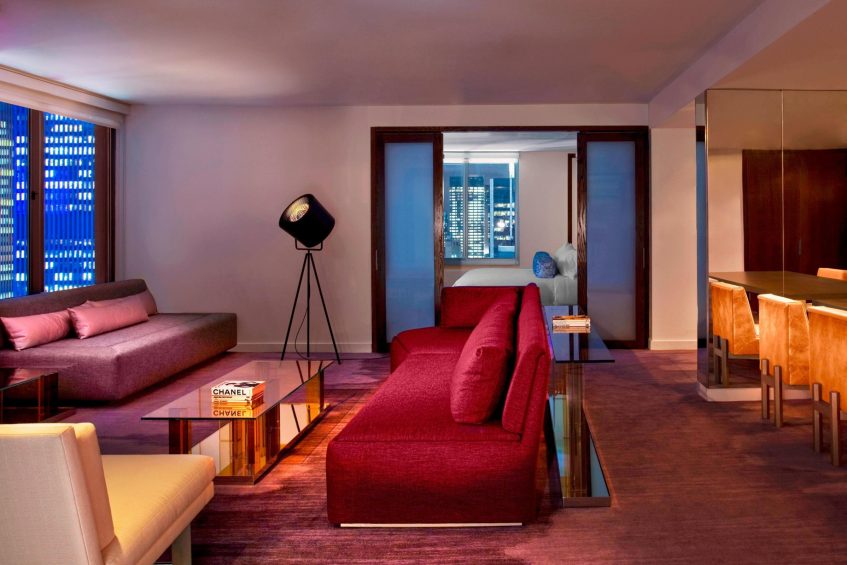 W New York Times Square Hotel - New York, NY, USA - Wow Suite Living Area