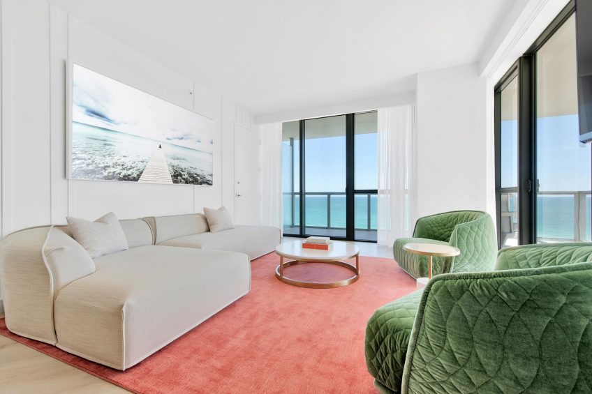 W South Beach Hotel - Miami Beach, FL, USA - Cool Corner Suite Seating