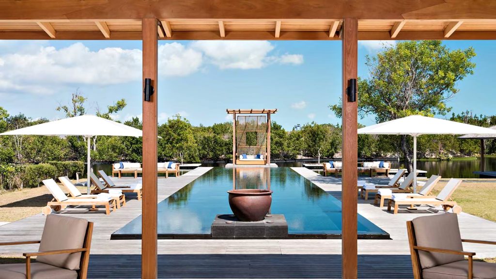 Amanyara Resort - Providenciales, Turks and Caicos Islands - 4 Bedroom Tranquility Villa Infinity Pool Deck View