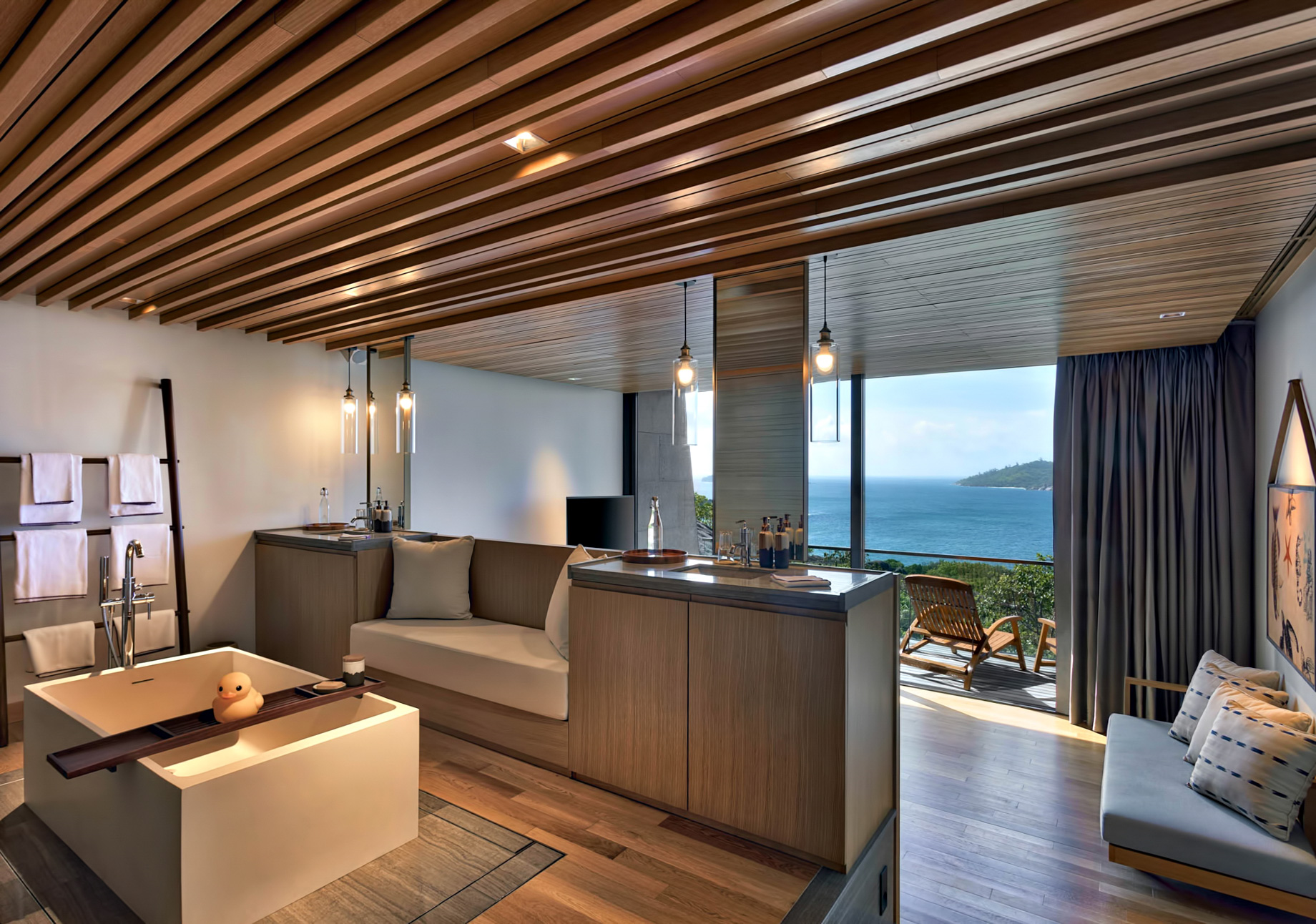 Six Senses Zil Pasyon Resort – Felicite Island, Seychelles – Four Bedroom Residence Bathroom Bedroom