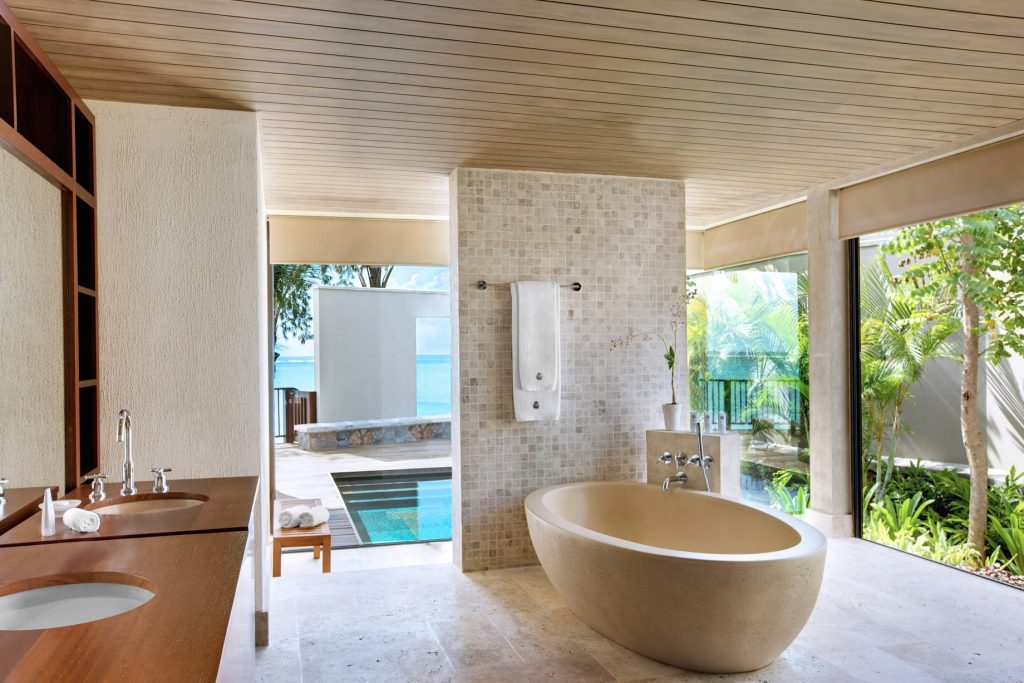 JW Marriott Mauritius Resort Mauritius Villa Bathroom TRAVOH