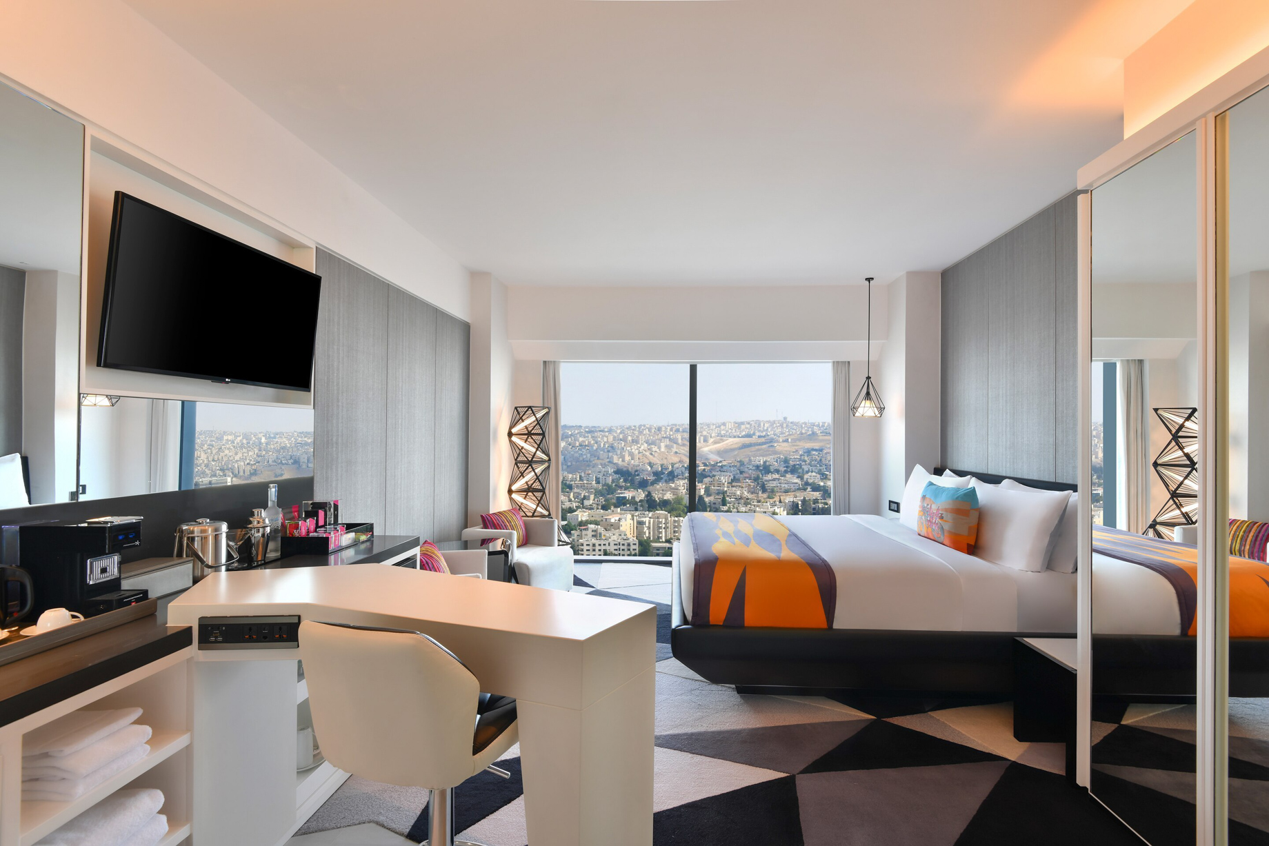 W Amman Hotel – Amman, Jordan – Spectacular Guest Room King Bedroom