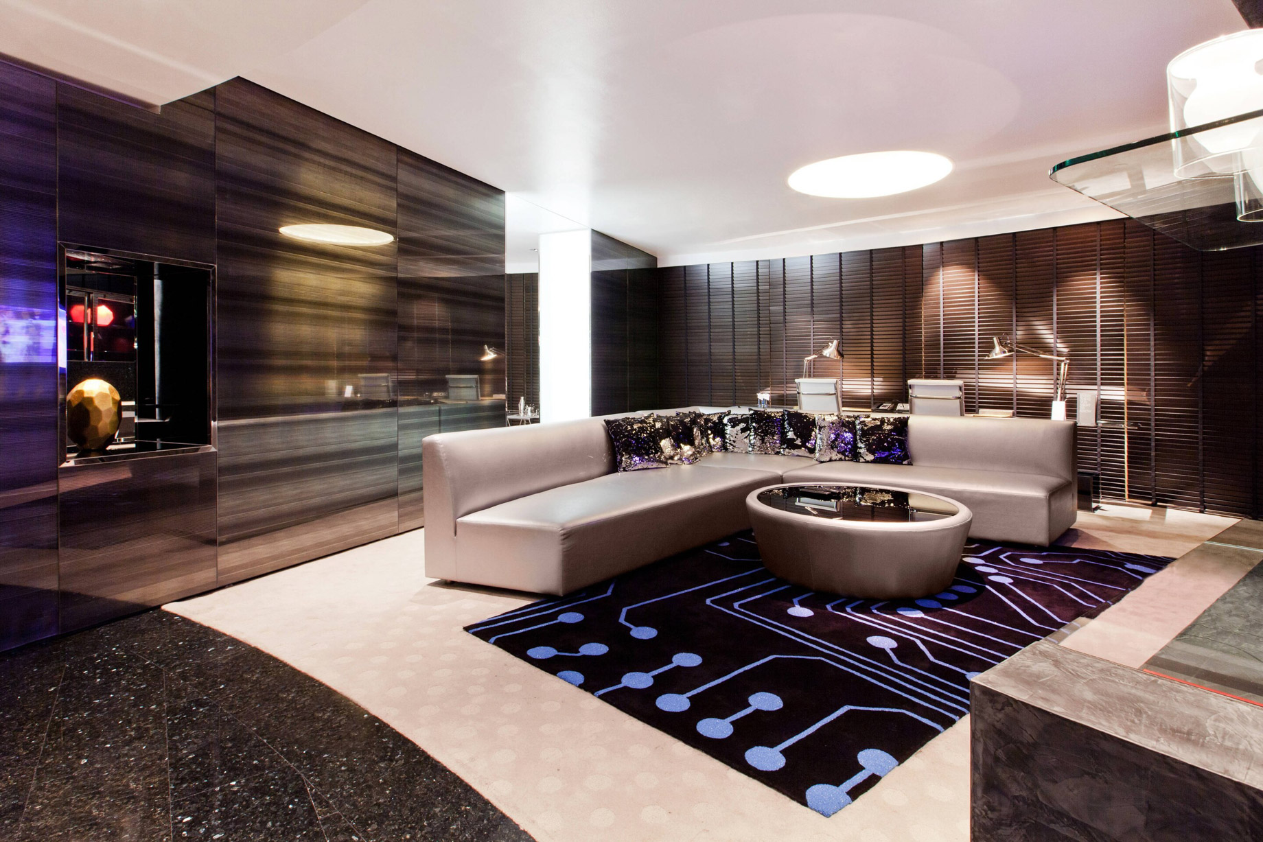 W Bangkok Hotel – Bangkok, Thailand – WOW Suite Living Area Seating