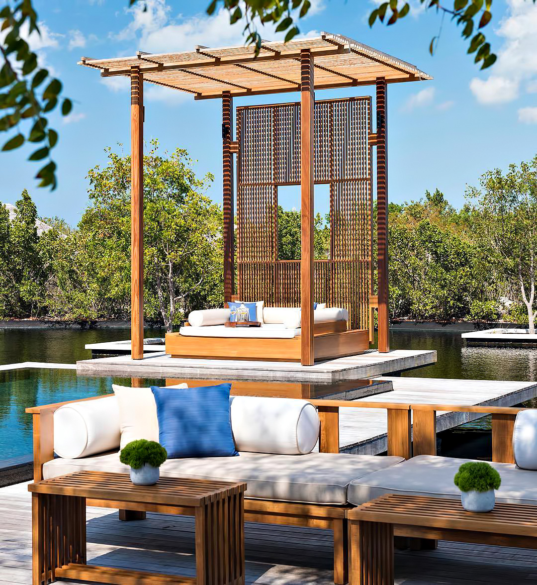 Amanyara Resort - Providenciales, Turks and Caicos Islands - 4 Bedroom Tranquility Villa Infinity Pool Lounge Chairs