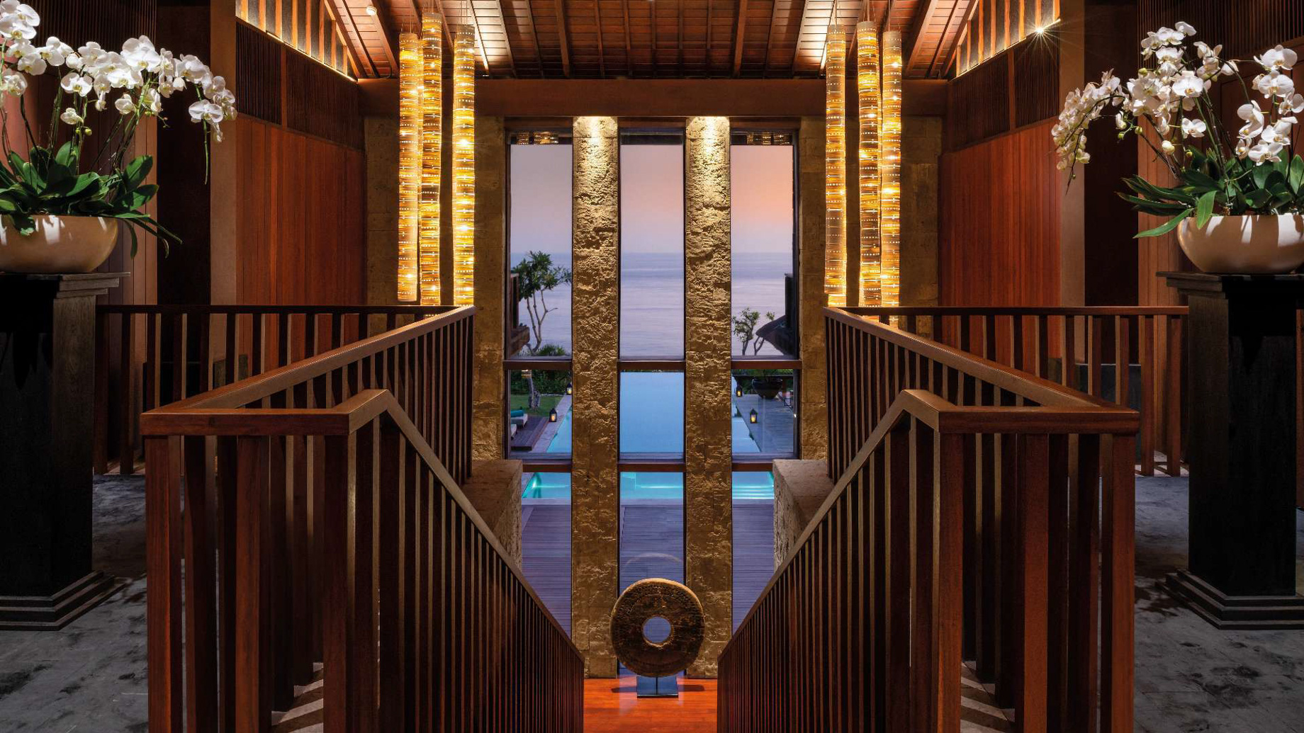 Bvlgari Resort Bali – Uluwatu, Bali, Indonesia – The Bvlgari Villa Interior Pool View Night