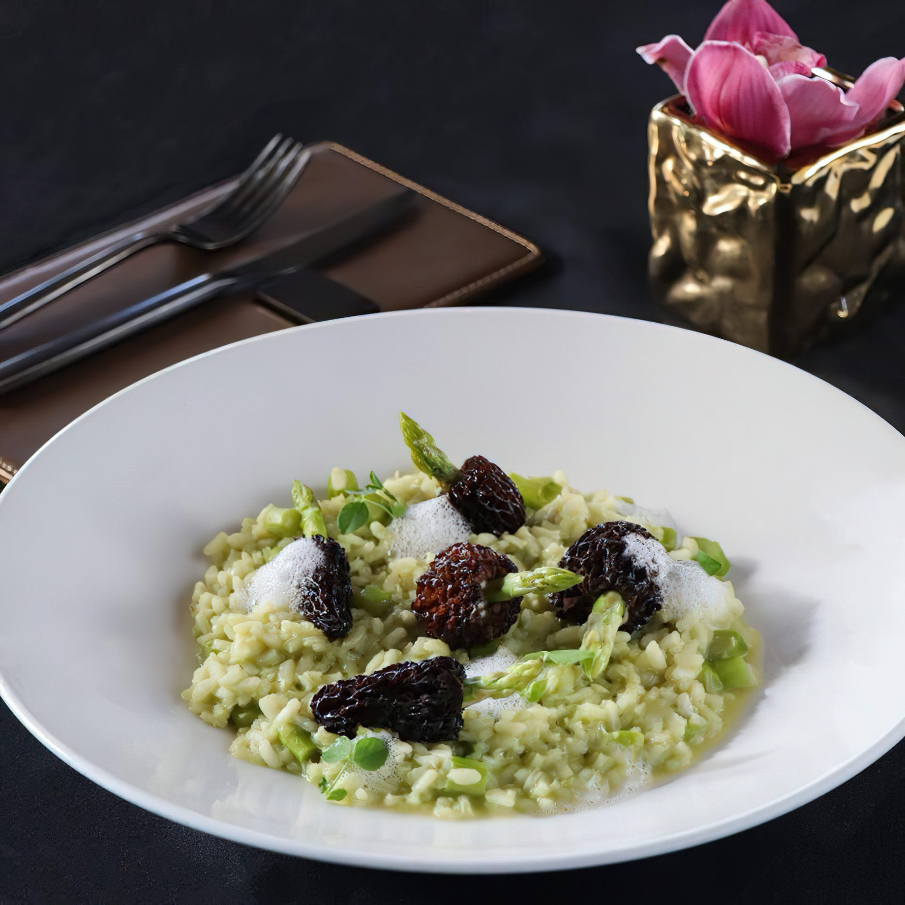 The St. Regis Mumbai Hotel - Mumbai, India - Asperagus Risotto