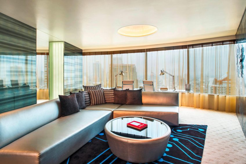W Bangkok Hotel - Bangkok, Thailand - WOW Suite Living Area