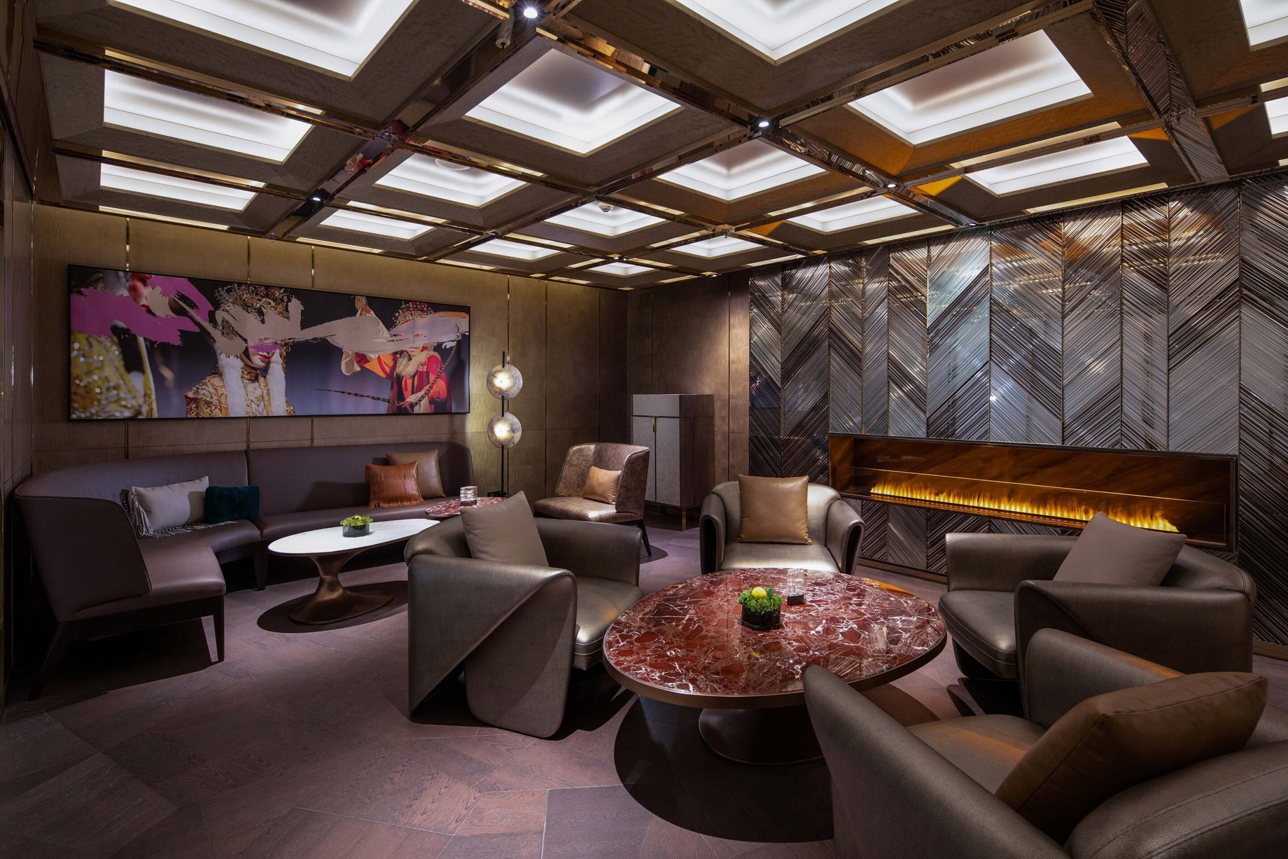 W Chengdu Hotel – Chengdu, China – Living Room Cigar Bar