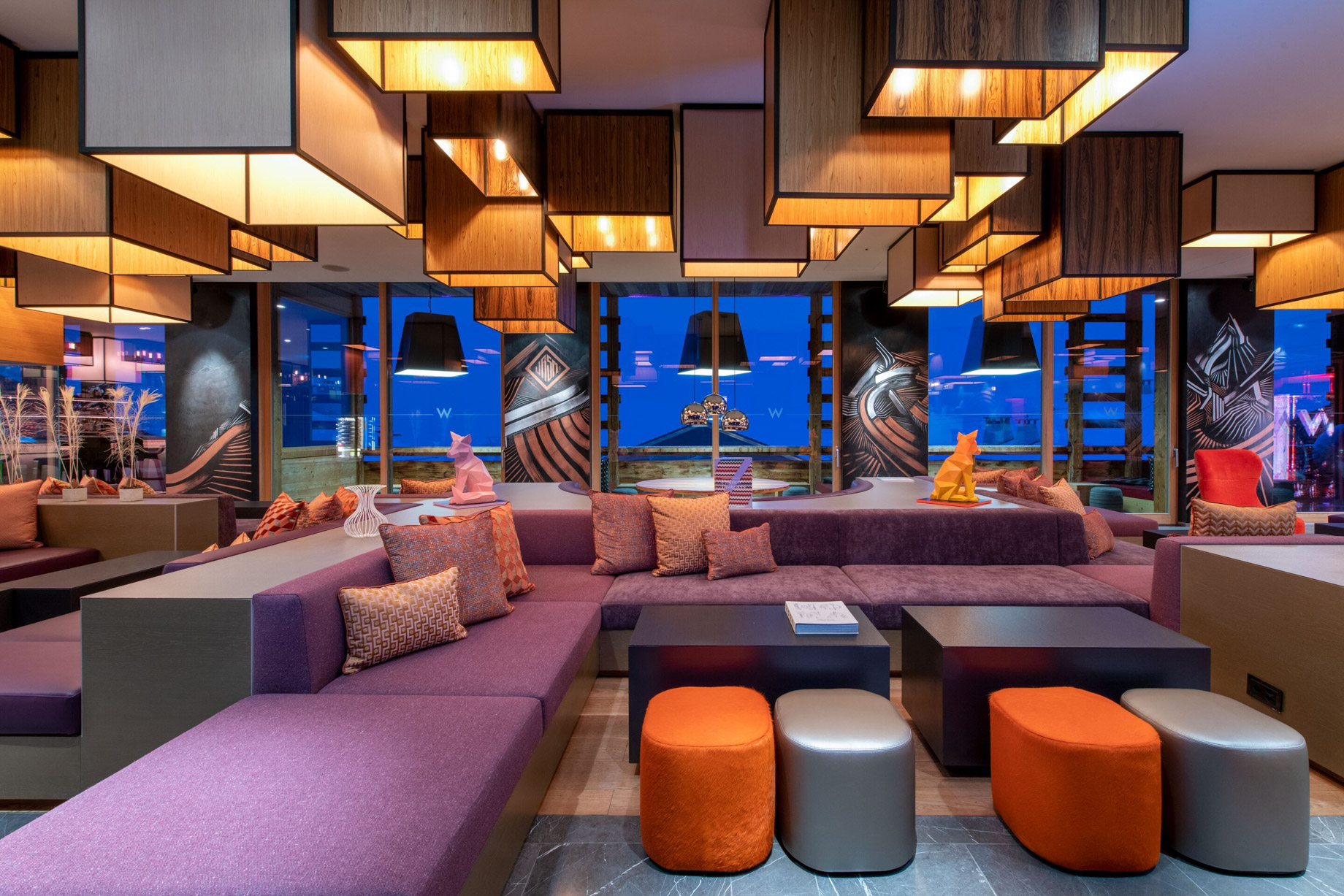 W Verbier Hotel – Verbier, Switzerland – W Living Room Seating