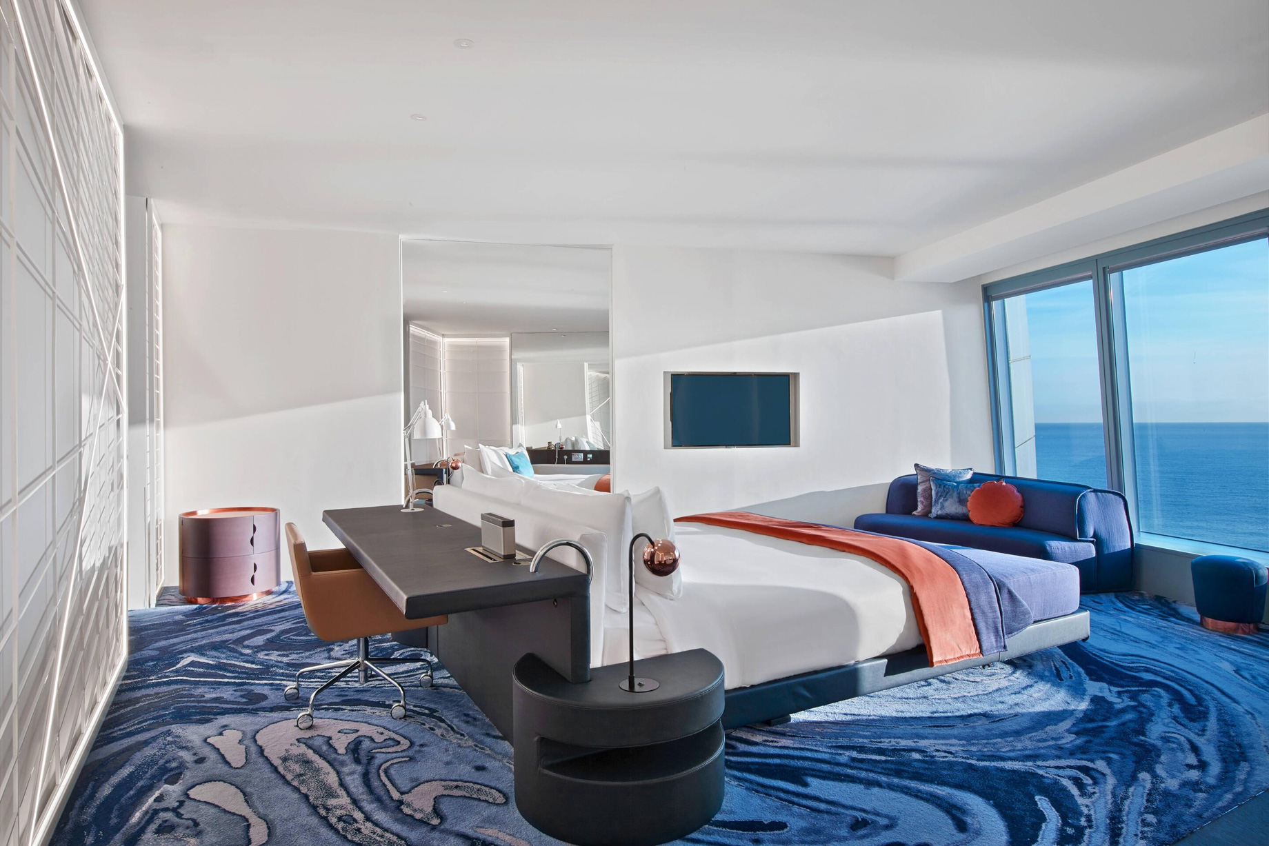 W Barcelona Hotel – Barcelona, Spain – Cool Suite Bedroom