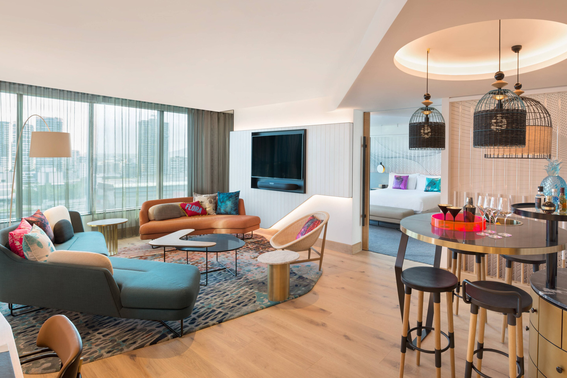 W Brisbane Hotel – Brisbane, Australia – Suite Living Room