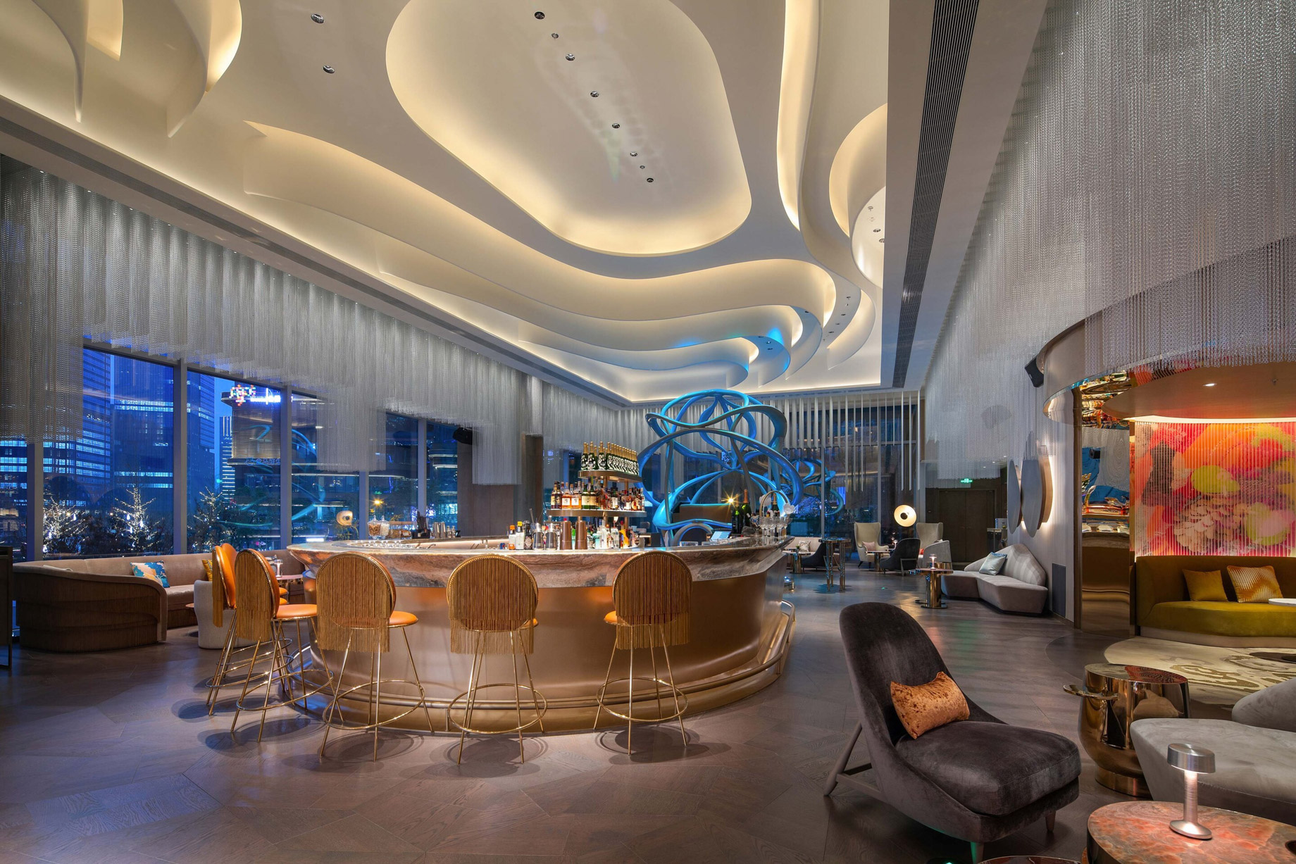 W Chengdu Hotel - Chengdu, China - Living Room Lounge