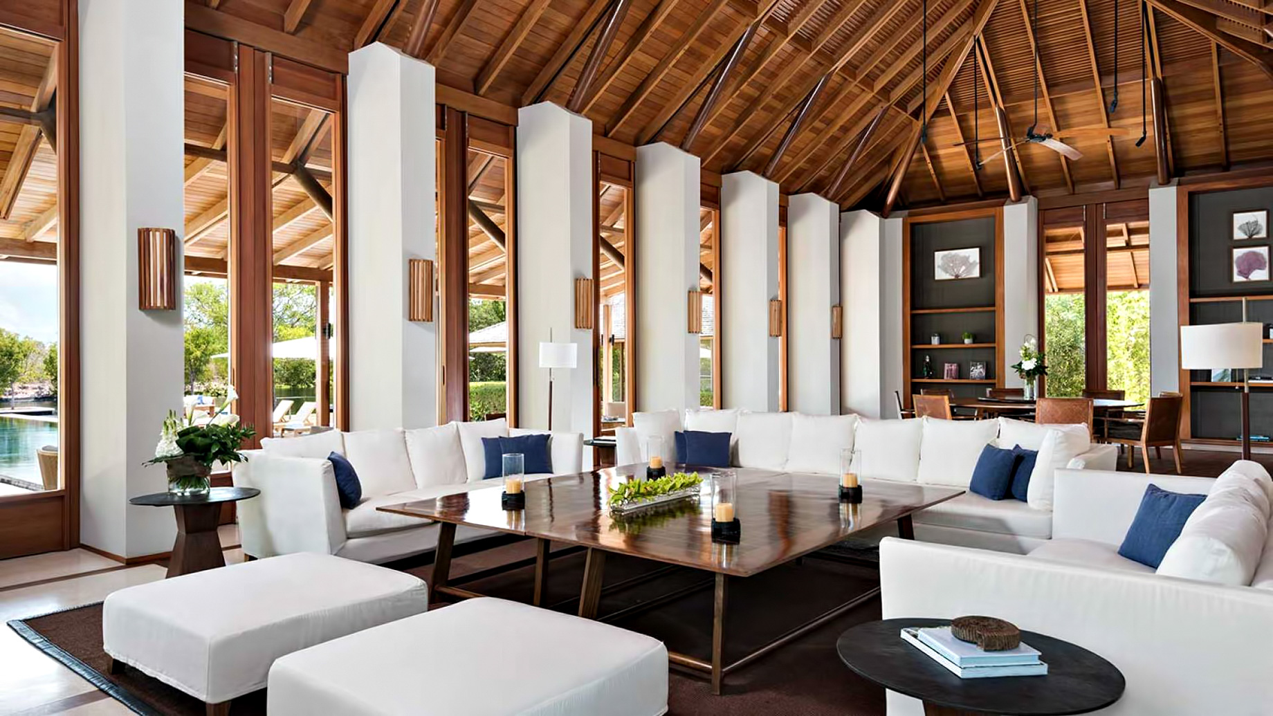 Amanyara Resort – Providenciales, Turks and Caicos Islands – 4 Bedroom Tranquility Villa Living Room
