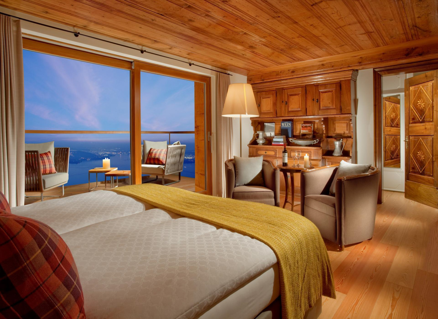 Palace Hotel - Burgenstock Hotels & Resort - Obburgen, Switzerland - Blockhaus Residence Bedroom