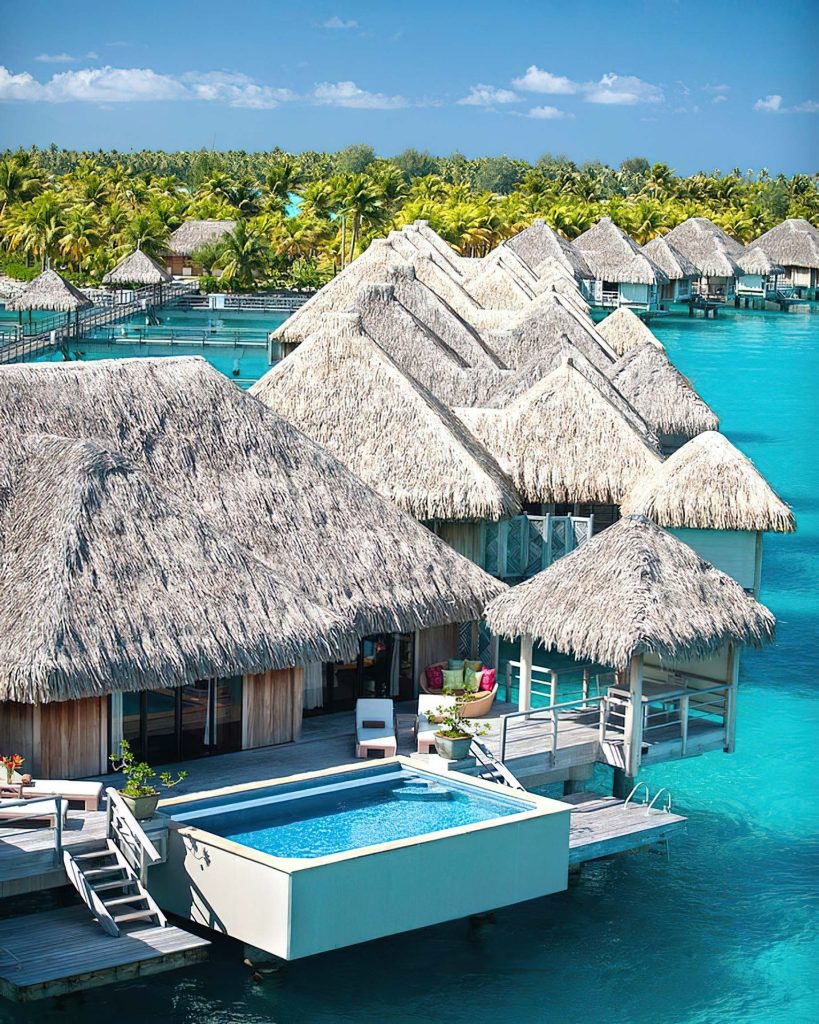 The St. Regis Bora Bora Resort - Bora Bora, French Polynesia - Overwater Villas View