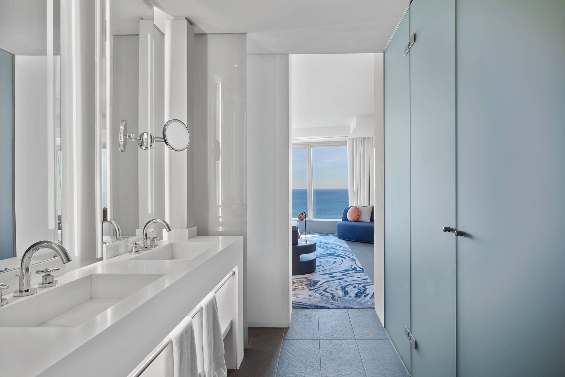 W Barcelona Hotel – Barcelona, Spain – Cool Corner Suite Bathroom